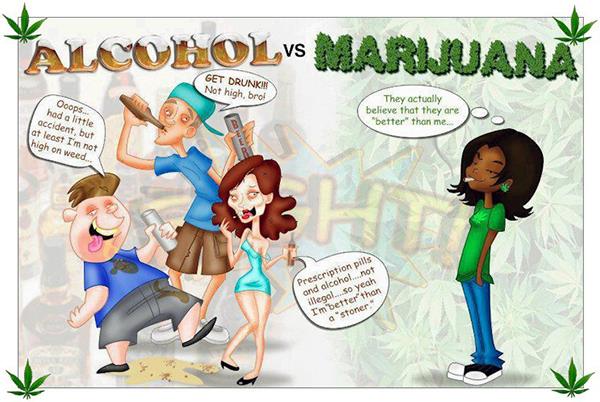 alkohol vs. marihuana